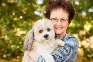 senior-dog-adoption-woman-and-dog